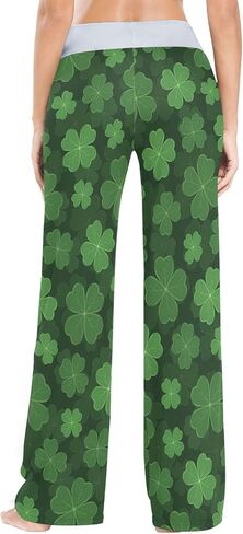 سراويل بيجامة نسائية برباط طويل وواسع الساق سراويل نوم سراويل نوم للفتيات XS in Kuwait