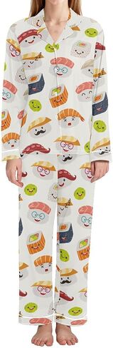 Pajamas for Women Set 2 Piece Long Sleeve Stylish Printed Womens Pajama Sets Soft Sleepwear Pj Sets Cozy Loungewear in Saudi Arabia