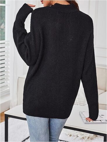 GORGLITTER Women's Cut Out Oversized Lighweight Sweater V Neck Long Sleeve Sexy Trendy 2025 Fall Pullover Tops in Saudi Arabia