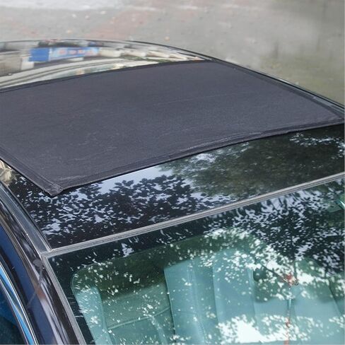 PSLER Sunroof Sun Shade, Car Moon Roof Mesh Quick Install Magnetic Net Sun UV Protection Cover Durable UV Sun Protection Cover for Car Parking on Trips, Camping, Overnight Camping (49*39in/125*100cm) in Saudi Arabia