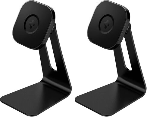 Spigen OneTap Pro (MagFit) Designed for Magsafe Stand Wireless Charger Stand Compatible with iPhone 16, iPhone 15, iPhone 14, iPhone 13, iPhone 12 Models, AirPods Pro 2, AirPods 4/3 Stand - Black in Kuwait