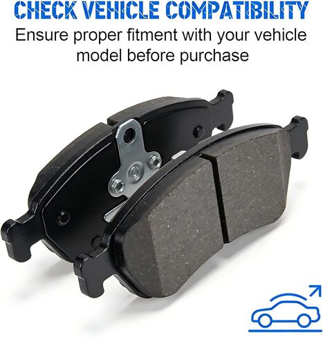 Front Rear Ceramic Brake Pads Set Fit For 2017-2020 Hyundai Elantra, For 2017-2020 Hyundai Ioniq, For 2017-2022 Kia Niro,D1912 D1812 in Saudi Arabia
