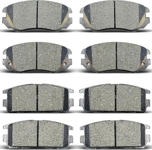 8 قطعة مكابح السيراميك الأمامية والخلفية تناسب شيفروليه اكوينوكس 2010-2017 (4 أبواب) ، لسيارة جي إم سي تيرين 2010-2017 (4 أبواب) in Kuwait