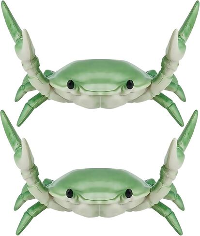 2Pcs Green Creative Crab Pen Holder Weightlifting Crabs Pen Stand Storage Rack, Pencil Holders Desk Supplies Holders and Dispensers, Desk Accessories and Workspace Organizer in Kuwait