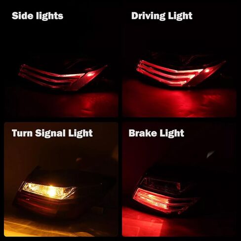 مجموعة مصابيح الذيل مناسبة لسيارة Honda Accord 2016 2017، مصباح فرامل خلفي يمين خارجي خلفي بديل للضوء جانب الركاب #HO2805108 (بدون مصابيح ومقبس) in Kuwait