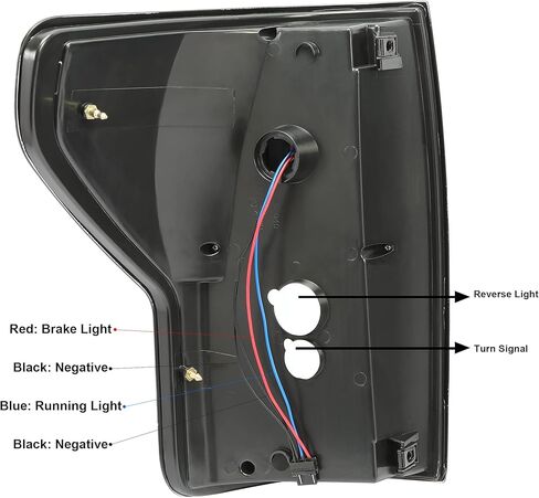 HECASA LED Tail Lights Compatible with 2007-2013 Toyota Tundra Brake Stop Turn Signal Lamps Taillights W/LED Tube Bar Style Black Housing Clear Lens Left & Right Replacement for TO2800183 TO2801183 in Saudi Arabia