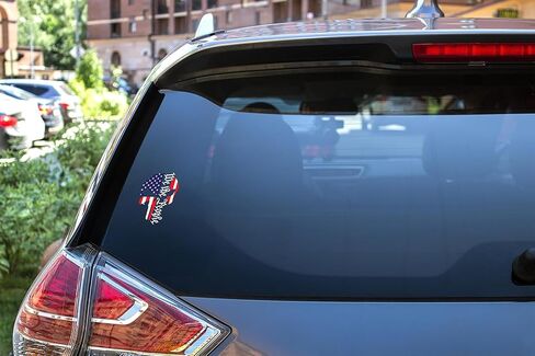 eDesign We The People Skull USA Flag الفينيل ملصق مائي - 4 بوصات - ملصق الدستور الأمريكي الوطني لسيارة شاحنة SUV Van Window Bumper بهلوان الكمبيوتر المحمول وأي سطح أملس 2 حزمة in Saudi Arabia