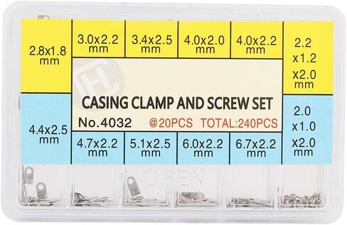 10 Sizes Screw Watch Case Clip Holder Portable Watch Parts Boxed Watch Movement Fixed Adapter Screw Suitable for Watch Maintenance in Kuwait