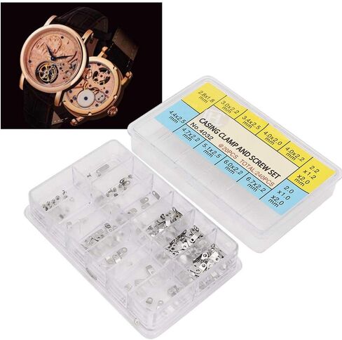 10 Sizes Screw Watch Case Clip Holder Portable Watch Parts Boxed Watch Movement Fixed Adapter Screw Suitable for Watch Maintenance in Kuwait