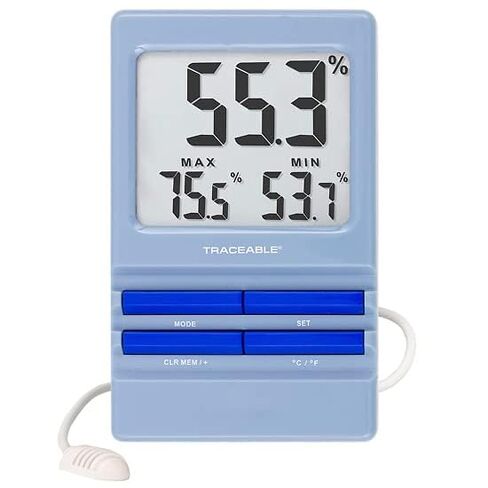 Digi-Sense AO-98766-85 مقياس الرطوبة الحرارية القابل للتتبع Digi-Sense مع التنبيه والمعايرة؛ الاستشعار الخارجي in Kuwait