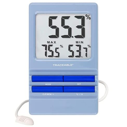 Digi-Sense AO-98766-85 مقياس الرطوبة الحرارية القابل للتتبع Digi-Sense مع التنبيه والمعايرة؛ الاستشعار الخارجي in Kuwait