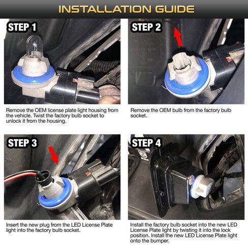 GSRECY 2x لوحة رقم الترخيص أضواء المصد الخلفي مصابيح LED لشاحنة دودج رام 1500 2500 3500 2003-2018 (حزمة من 2) in Kuwait