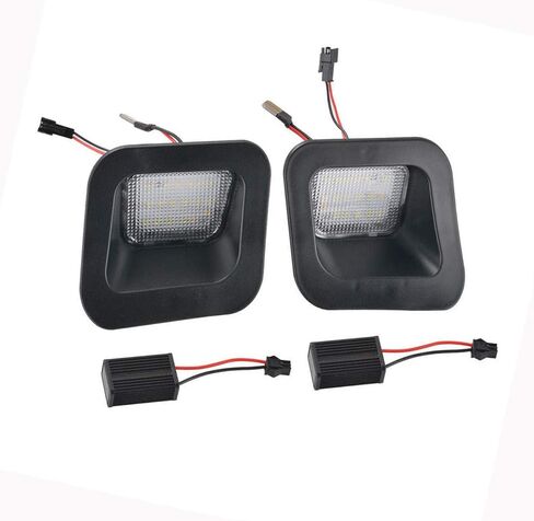 GSRECY 2x لوحة رقم الترخيص أضواء المصد الخلفي مصابيح LED لشاحنة دودج رام 1500 2500 3500 2003-2018 (حزمة من 2) in Kuwait