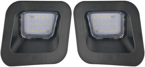GSRECY 2x لوحة رقم الترخيص أضواء المصد الخلفي مصابيح LED لشاحنة دودج رام 1500 2500 3500 2003-2018 (حزمة من 2) in Kuwait