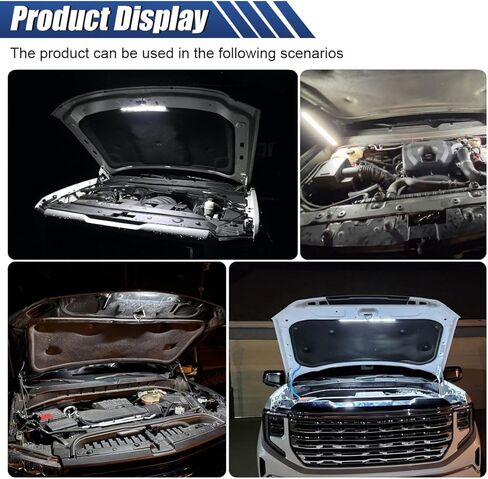 Car Under Hood LED Light Kit, 12V IP67 Water Resistant Automatic On/Off Engine Bay Bar, Heat Resistant Inspection Strip, Universal Fit for Car Truck SUV RV Boat(15.7") in Kuwait
