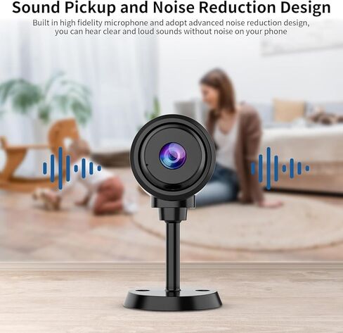 VSTARCAM Video Call Security Camera Indoor with 2.4 inch HD Screen,Baby Camera Monitor,Video Baby Monitor,One-Touch Call,Warm Light,360° PTZ, AI Detection,Plug in&Battery Powered,SD/Cloud Storage in Kuwait