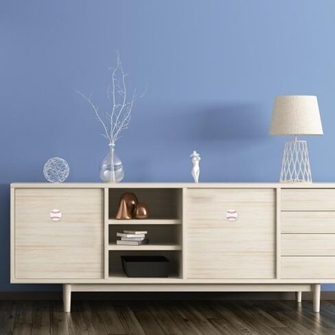 Baseball Pattern Cabinet Pull Handles 4pcs Set, Soft Rubber Single Hole Door and Drawer Knobs for ’ Room Wardrobe and Furniture Accessories in Kuwait