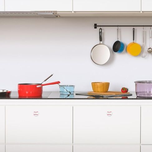 Baseball Pattern Cabinet Pull Handles 4pcs Set, Soft Rubber Single Hole Door and Drawer Knobs for ’ Room Wardrobe and Furniture Accessories in Kuwait