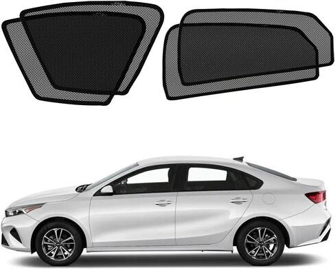 BWEN Window Sunshades Fit for Hyundai Elantra 2021-2025, Magnetic Car Window Shades for Sun/Heat Protection, Keeps Vehicle Cool for Camping Napping 4PCS in Kuwait