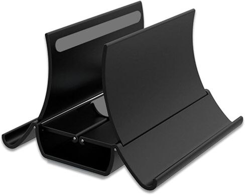 Vertical stand heat dissipation non-slip silicone fixed storage accessories(Black) in Saudi Arabia