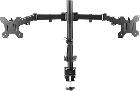 MS02-II Desk Clamp Full Motion 360 Degree Dual Monitor Stand 10"-27" Clamp Base Monitor Mount Arm Load 9.9kg PC Stand in Saudi Arabia