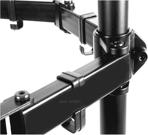 MS02-II Desk Clamp Full Motion 360 Degree Dual Monitor Stand 10"-27" Clamp Base Monitor Mount Arm Load 9.9kg PC Stand in Saudi Arabia