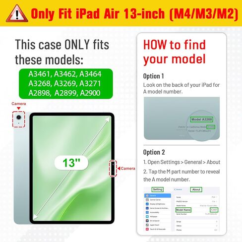 Fintie Magnetic Case for iPad Air 13-inch (M2) 2024 - [Built-in Pencil Holder] Multiple Angles Viewing Hard Shell Smart Stand Cover, Auto Sleep/Wake, Lilac Marble in Kuwait