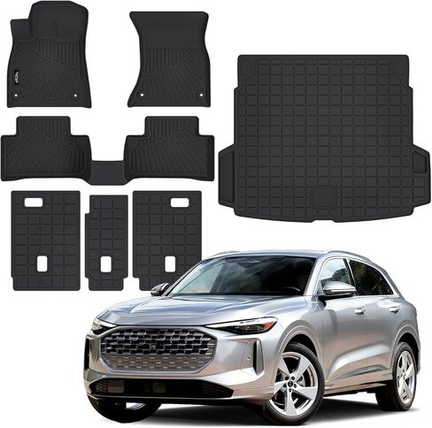 Floor Mats Compatible with Audi Q5/SQ5 2025 2026(Include Sportback),All Weather Protection Duarble TPE Cargo Liner with Backrest Mats Accessories Compatible with Audi Q5/SQ5 2025 2026 in Saudi Arabia