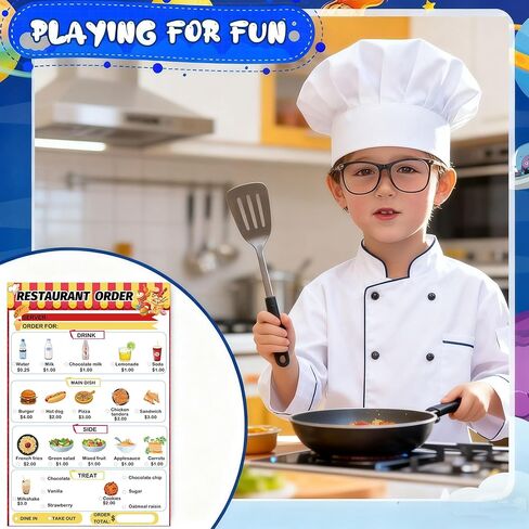 wootile Pretend Play Notepads 6 Pack Playtime Pads Pretend Play Notebooks Variety Role Play Doctor’s Report Grocery List Restaurant Guest Checklist Notepads in Saudi Arabia