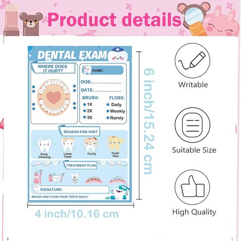 wootile Pretend Play Notepads 6 Pack Playtime Pads Pretend Play Notebooks Variety Role Play Doctor’s Report Grocery List Restaurant Guest Checklist Notepads in Saudi Arabia