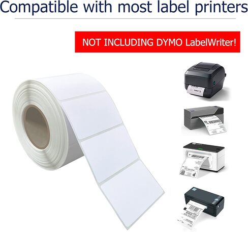 2.25"x1.25" Direct Thermal Stickers,1000 Labels,Replacement Roll for Desktop Printer,Compatible with Rollo,Zebra,MUNBYN,POLONO,Self-Adhesive for DIY Logo,QR Code,Name Tag,UPC Barcodes,Address in Kuwait