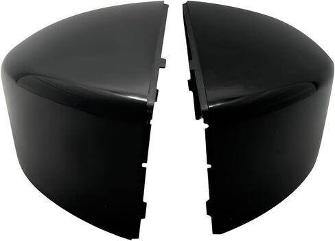 A-Premium 2 PCS Driver and Passenger Side Rearview Mirror Covers Caps - Compatible with Nissan Versa Versa Note 2015 2016 2017 2018 2019 - Smooth Black, Without Turn Signal Hole in Saudi Arabia