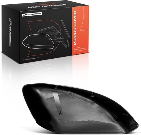 A-Premium Driver Side Rearview Mirror Cover Cap - Compatible with Nissan Altima 2013-2018 - Smooth Black, Without Turn Signal Hole in Saudi Arabia