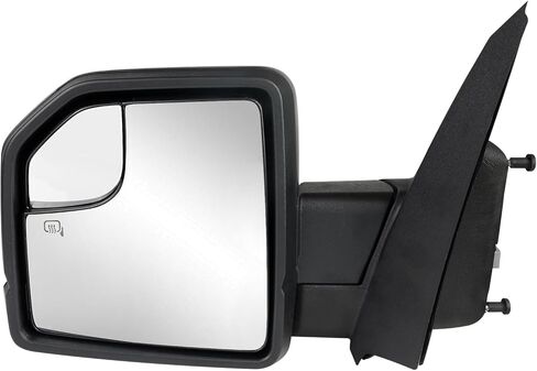 مجموعة مرآة الرؤية الجانبية للركاب متوافقة مع Ford F-150 2015-2020، زجاج ساخن قابل للتعديل كهربائيًا، إشارة الانعطاف ومرآة النقطة العمياء، تحل محل ‎FL3Z17682CB in Kuwait