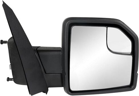 مجموعة مرآة الرؤية الجانبية للركاب متوافقة مع Ford F-150 2015-2020، زجاج ساخن قابل للتعديل كهربائيًا، إشارة الانعطاف ومرآة النقطة العمياء، تحل محل ‎FL3Z17682CB in Kuwait