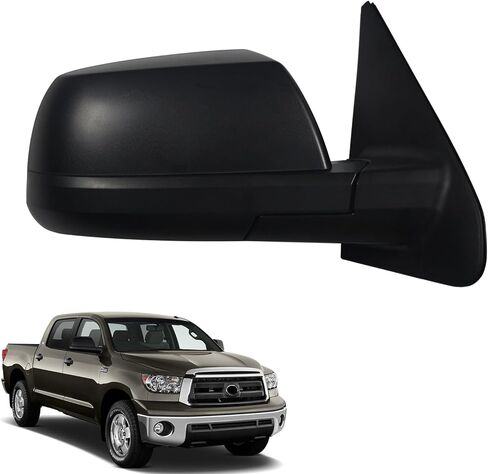 Side Mirror Car Door Mirror Fits for Toyota Tundra 2007-2013 Sequoia Right Passenger Side| Power Adjustable Glass |Heated |TO1321252 | TEXTURE BLACK (RH)-5 Wires in Saudi Arabia