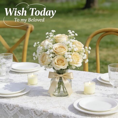 200 Pcs Artificial Baby's Breath Flowers Bulk, Real Touch White Gypsophila Fake Flowers with Bendable Stems for Wedding Bouquets, Centerpieces, DIY Crafts, Home Garden Decor in Saudi Arabia