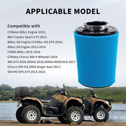 فلتر هواء 0800-112000 لـ CFMOTO UForce ZForce 500 800 EPS، CF800 CF500cc 400cc 800cc، CForce 400 400AU 500 500S 600 800 UTV ATV، استبدل 0800-112000-20010، 0800-112000-10000 فلتر الهواء in Kuwait