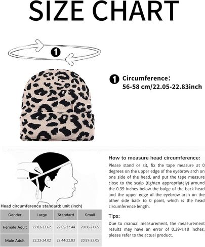 Funny Cow Print Hat Winter Soft Knit Beanie for Men Women Animal Lovers Gift in Saudi Arabia