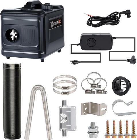 17050 BTU Diesel Heater, 12-24V Wide DC Voltage Range 115V AC Adaptor Parking Heater with LCD Remote Control, Fast Quiet Heating for Camping, Garage, Tent, Boat, RVs (VH08 STD) in Saudi Arabia