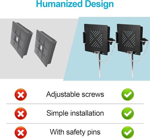 RV Bumper end Cap (2 Pack),Fits Standard 4-Inch Square Camper Bumpers,Upgrade Locking Pins Camper Bumper end Caps,RV Accessories,Travel Trailer Accessories in Kuwait