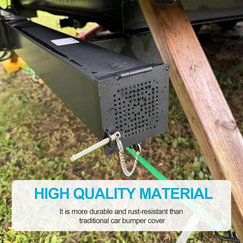 RV Bumper end Cap (2 Pack),Fits Standard 4-Inch Square Camper Bumpers,Upgrade Locking Pins Camper Bumper end Caps,RV Accessories,Travel Trailer Accessories in Kuwait