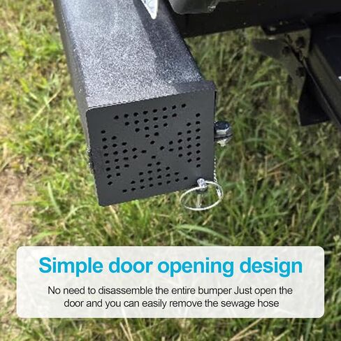 RV Bumper end Cap (2 Pack),Fits Standard 4-Inch Square Camper Bumpers,Upgrade Locking Pins Camper Bumper end Caps,RV Accessories,Travel Trailer Accessories in Kuwait