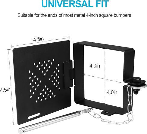 RV Bumper end Cap (2 Pack),Fits Standard 4-Inch Square Camper Bumpers,Upgrade Locking Pins Camper Bumper end Caps,RV Accessories,Travel Trailer Accessories in Kuwait