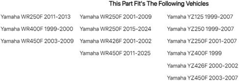 ناب تأثير استبدال طقم فاصل العجلات الأمامية YF Hub لياماها YZ250 1999-2007 in Saudi Arabia