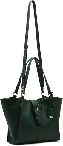 Anne Klein Womens Medium Tote with Convertible Strap, Evergreen in Kuwait