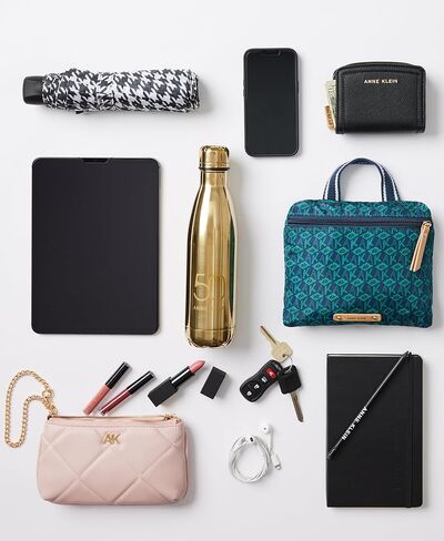 Anne Klein Womens Medium Tote with Convertible Strap, Evergreen in Kuwait