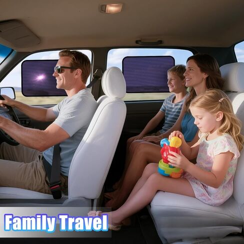 ZATOOTO Car Window Shades Car Window Shade for Baby Semi-Transparent Sun Blocker UV & Privacy Protection for Camping, Napping, and Relaxing Auto Covers 2 Pack,15.75 * 13.78 in in Kuwait