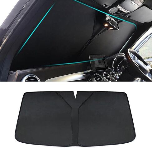 Fit for Audi A6 C7 Sedan 2012-2018, Windshield Sun Shade, Sun Shade for Car Windshield, Car Sun Shade, for to Keep Vehicle Cooler in Saudi Arabia