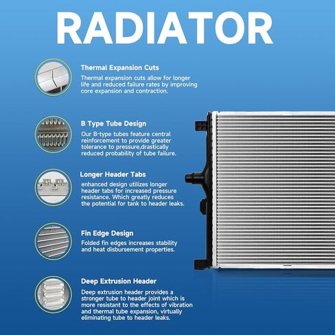 RAYTEN Radiator Compatible with for LEXUS RX350 2007 2008 2009 3.5 V6 13019 in Kuwait